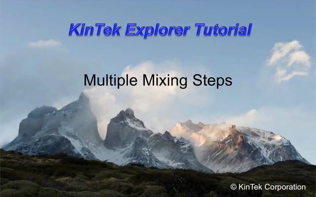 Multiple Mixing Steps